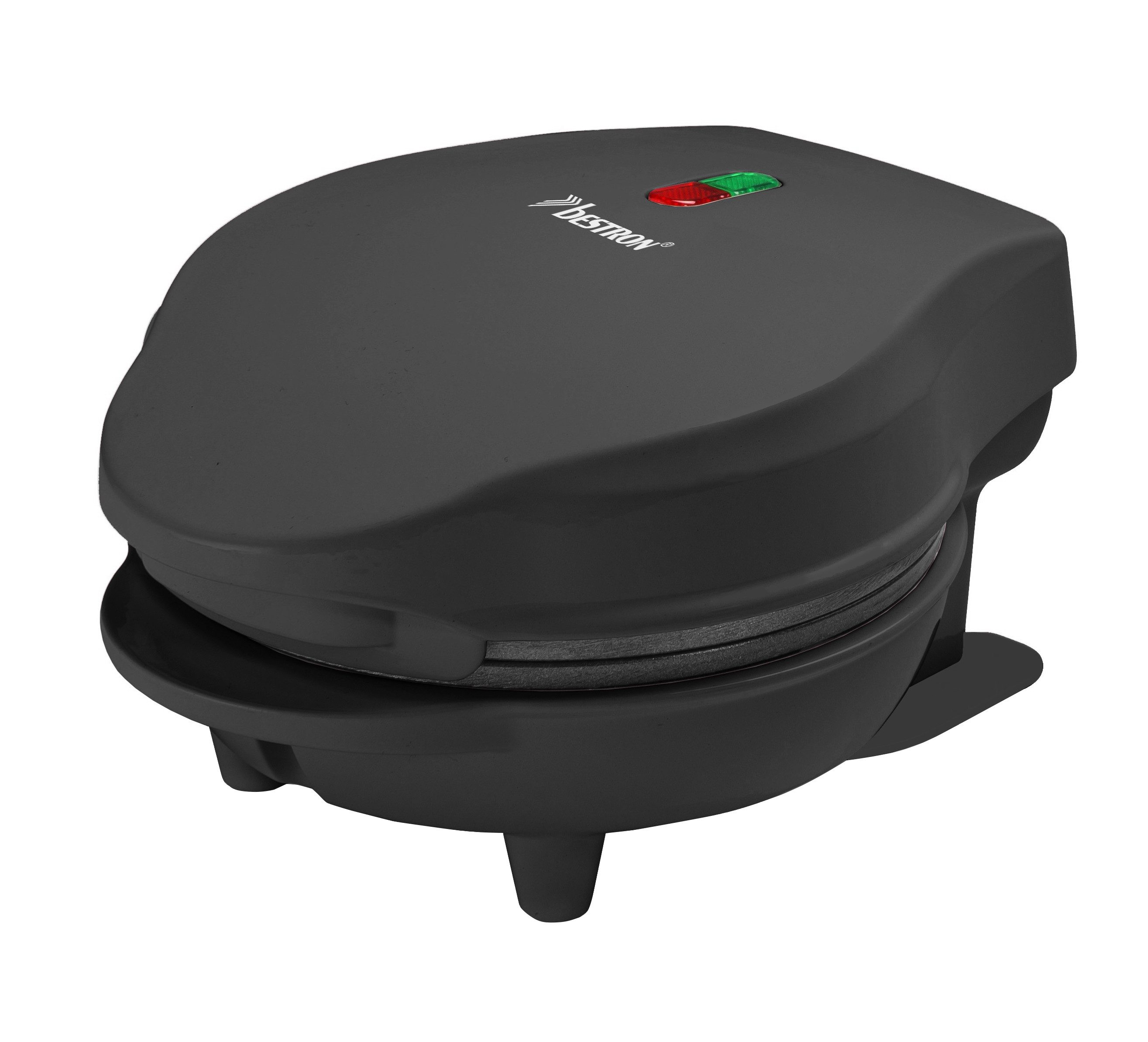 bestron Waffeleisen AMW500, 550 W, Retro-Design, antihaftbeschichtet, leicht, kompakt