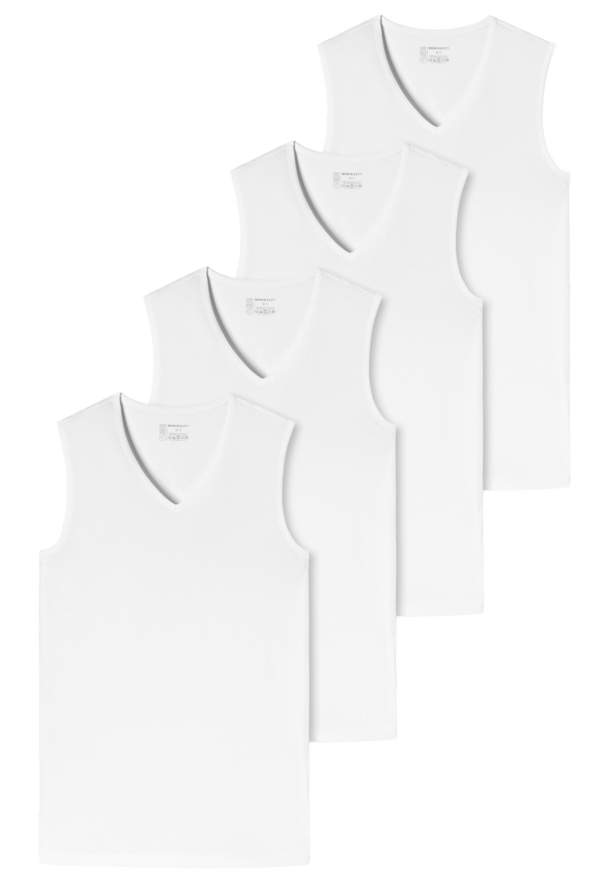 Unterhemd 4er-Pack - 95/5 - Organic Cotton