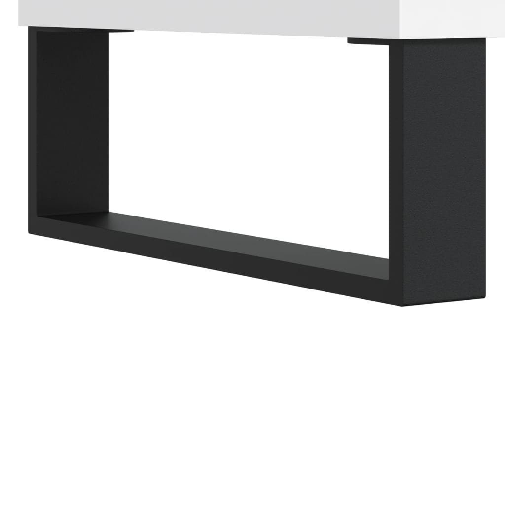 vidaXL Media-Regal Plattenschrank Weiß 74,5x38x48 cm Holzwerkstoff, 1-tlg