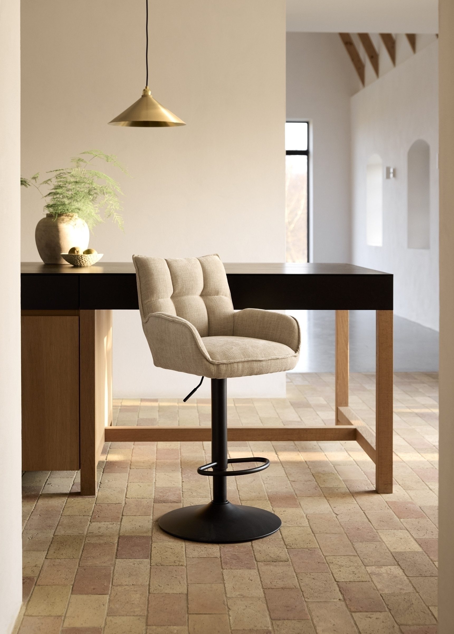 freiraum Barhocker Marilla (2er-Set), (2er-Set) in leinen-beige - 52x113,5x günstig online kaufen