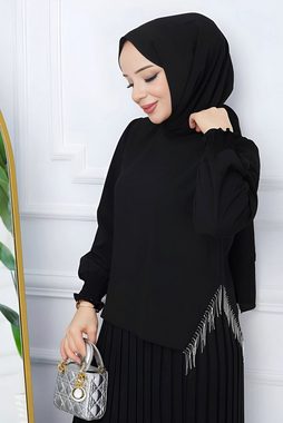 Modabout Strickpullover Zweiteiler Rock und Pullover Hijab Kleid Damen - NTKM0007D4797SYH (1-tlg)