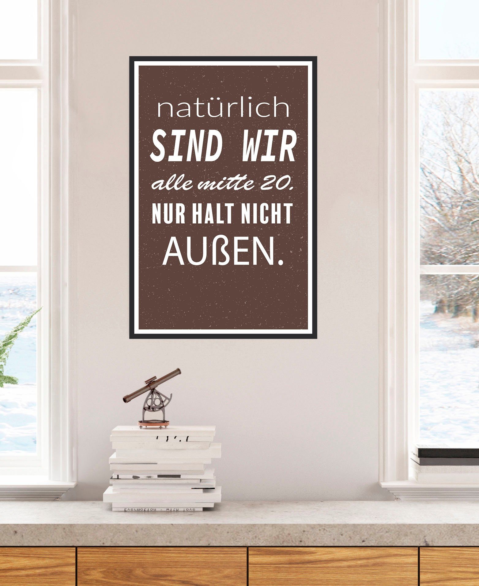 Metallbild Mitte 20