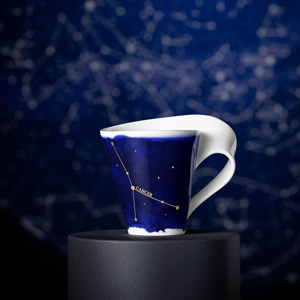 Villeroy & Boch Tasse NewWave Stars Tasse Krebs 300 ml, 1-tlg., Porzellan