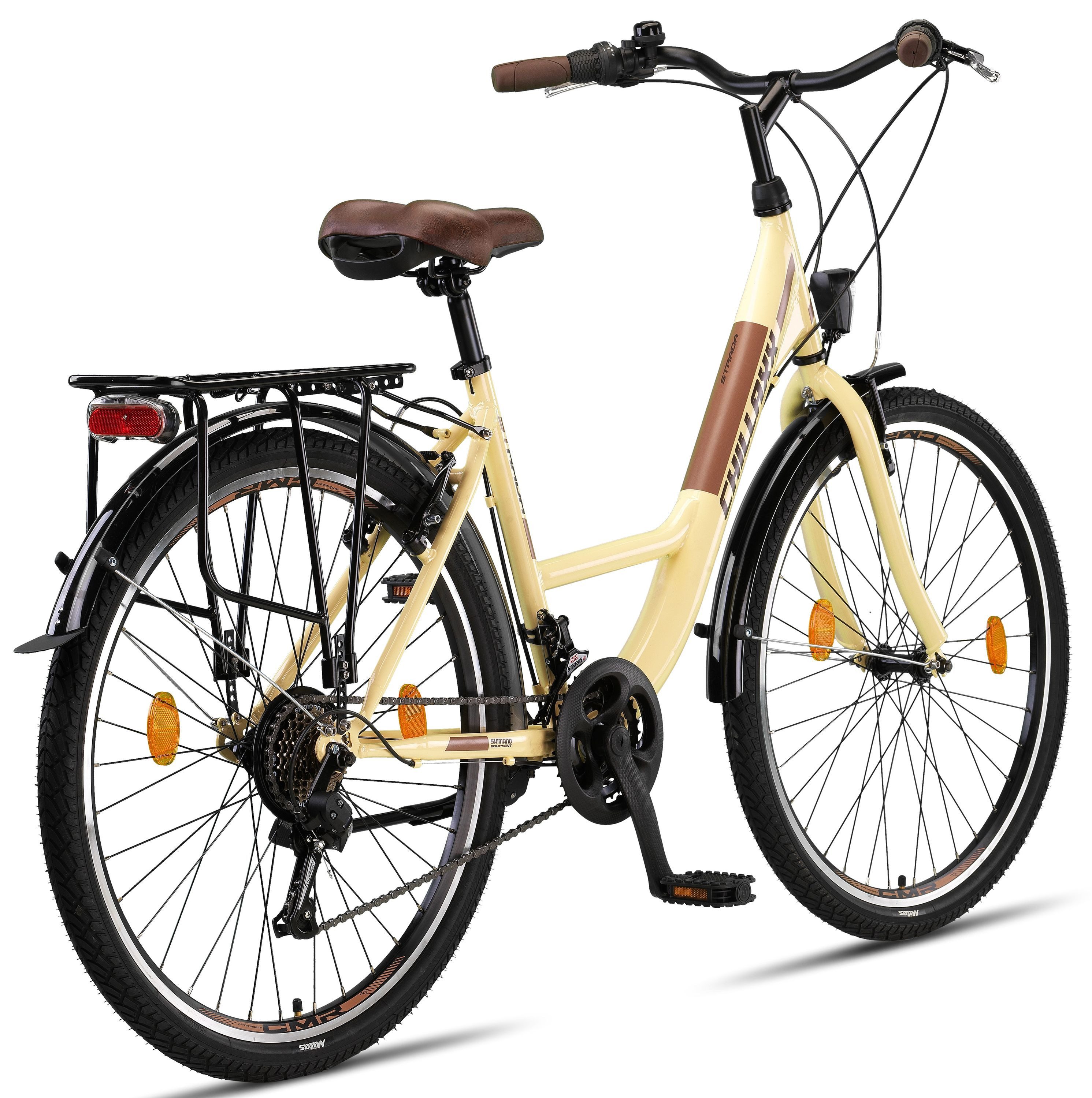 Chillaxx Cityrad Chillaxx Bike Strada Premium City Bike in 24, 26, 28 Zoll