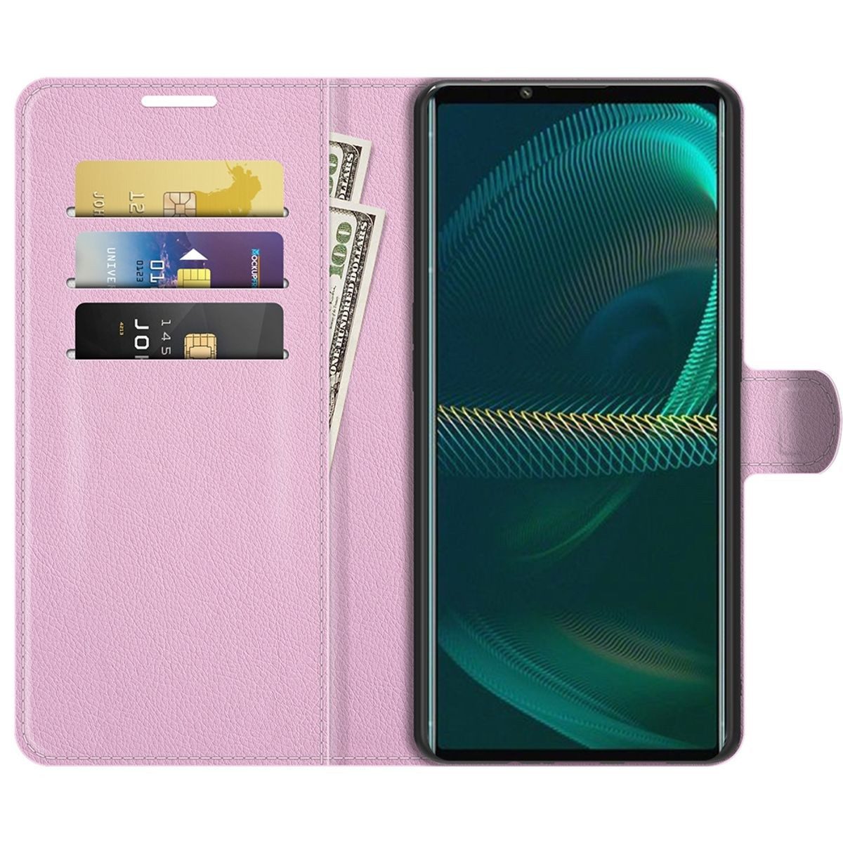 König Design Handyhülle Sony Xperia 5 III, Schutzhülle Schutztasche Case Cover Etuis Wallet Klapptasche Bookstyle