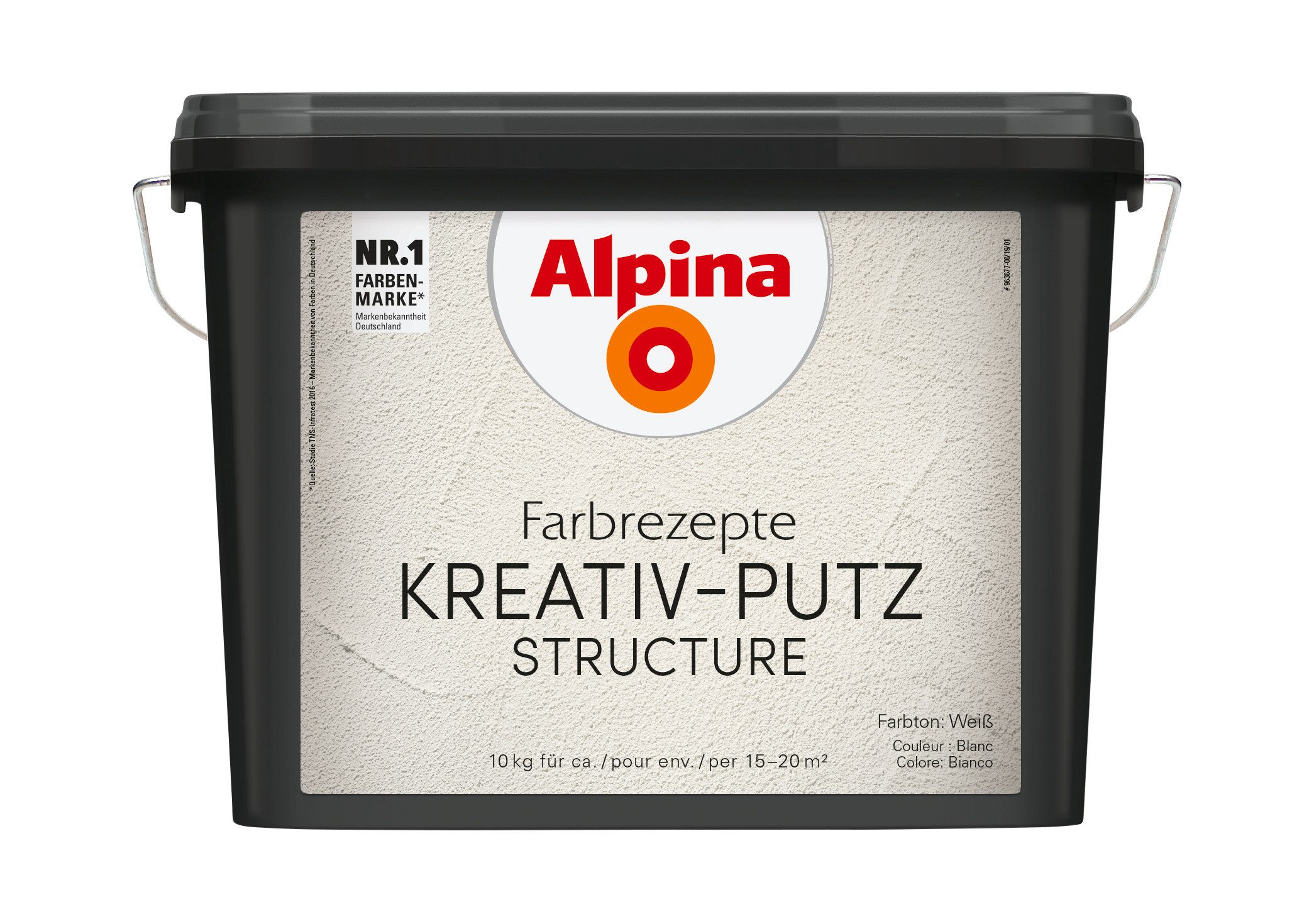 Alpina Wandfarbe Farbrezepte KREATIV-PUTZ Weiß 10 kg