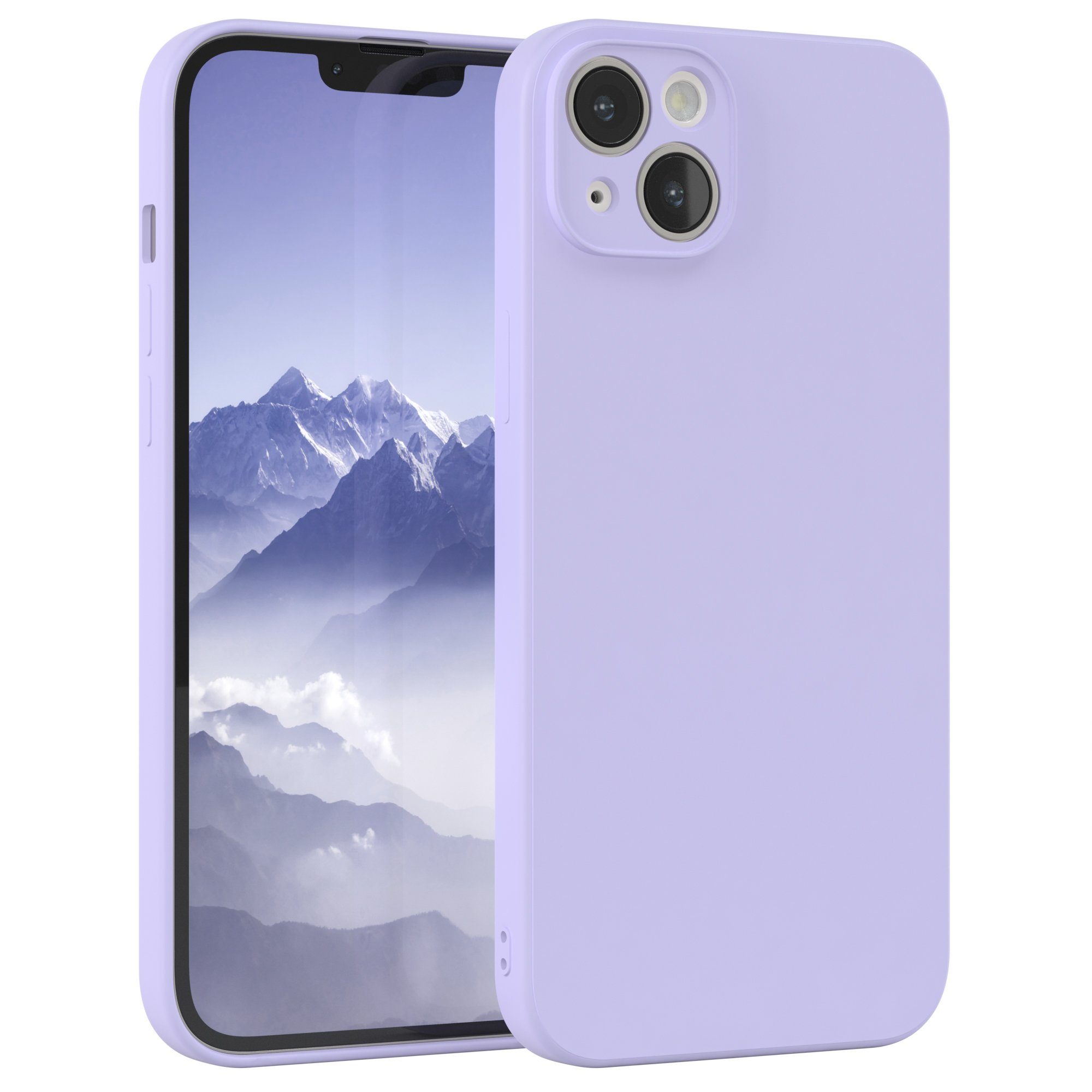 EAZY CASE Handyhülle TPU Hülle für Apple iPhone 14 Plus 6,7 Zoll, Silikonhülle stoßfest Smart Slimcover tpu case Violett / Lila Lavendel