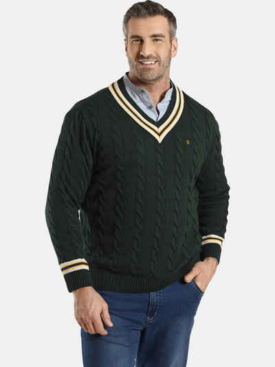 Charles Colby Strickpullover DUKE RONALD mit angesagtem Zopfmuster