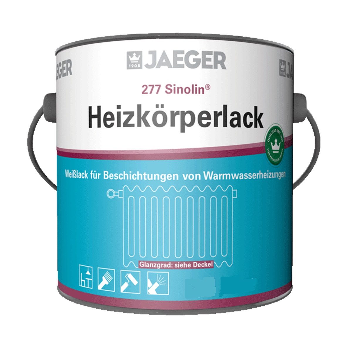 Jaegerlacke Heizkörperlack Sinolin 277 weiss, lösemittelhaltig, hitzefest