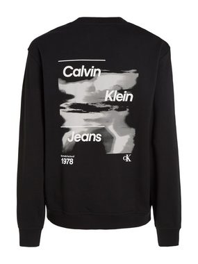 Calvin Klein Jeans Sweatshirt DIFFUSED LOGO CREW NECK mit Logodruck