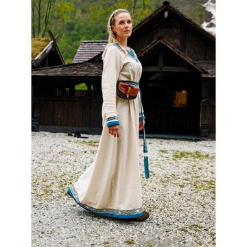 Leonardo Carbone Ritter-Kostüm Wikinger Kleid "Lagertha" Natur/Blau L
