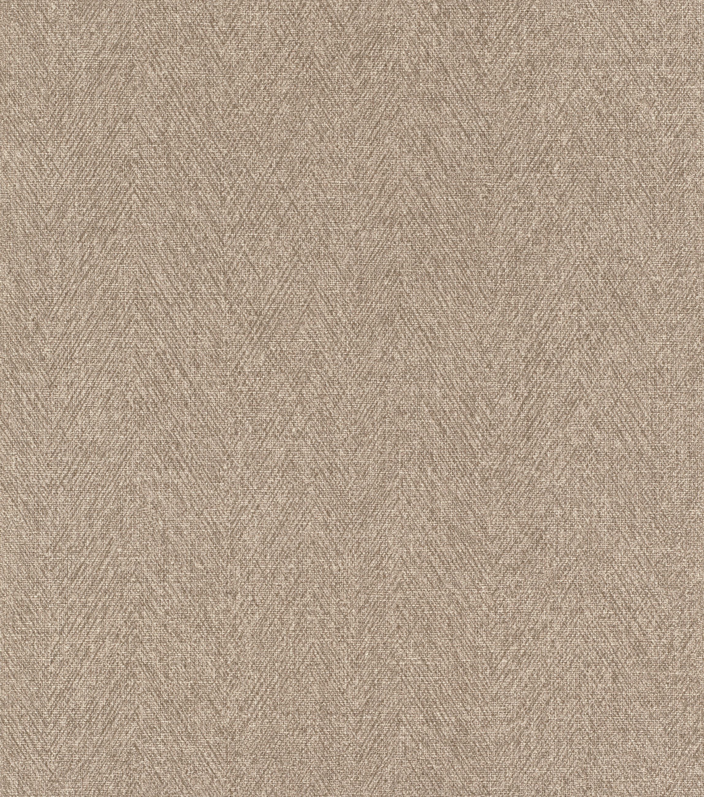 Rasch Vliestapete Fischgrät-Muster - Vinyltapete Braun Creme, grafisch, (1 Rolle, 1 St., Kollektion Atelier Tissé - 10,05 m x 0,53 m), gute Lichtbeständigkeit, feucht abwischbar, restlos abziehbar
