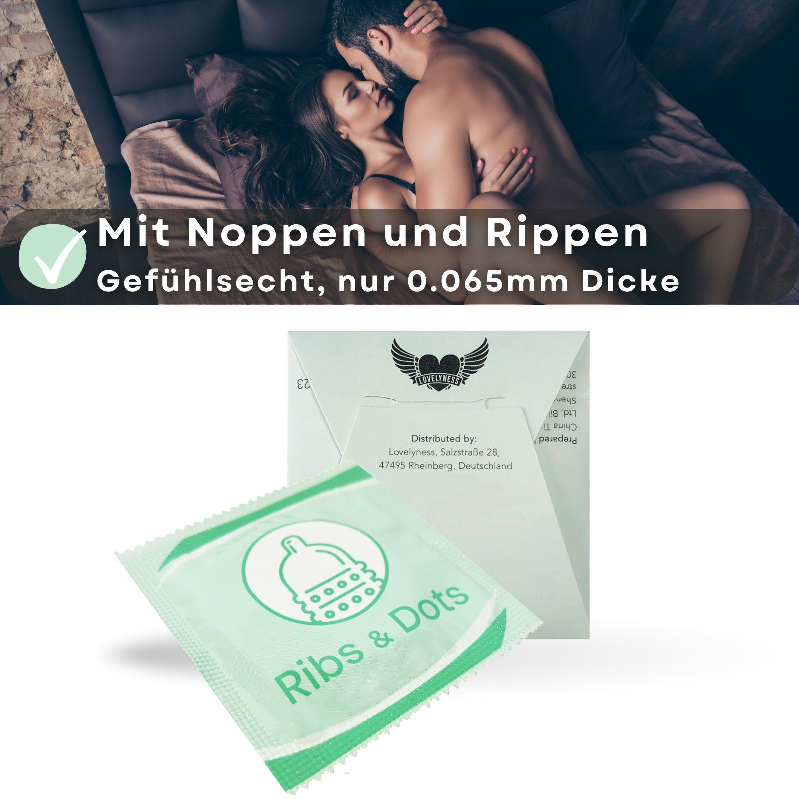 und Lovelyness Noppen Rippen Kondome mit -