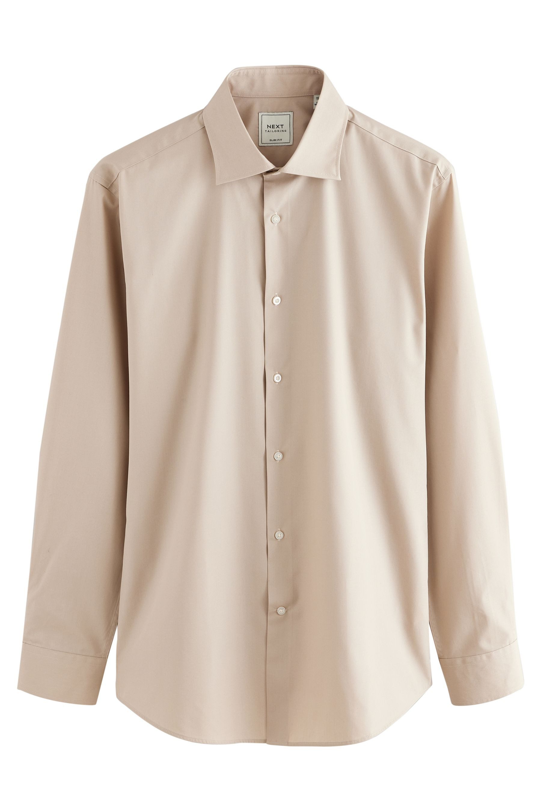 Next Langarmhemd Pflegeleichtes Slim Fit Hemd günstig online kaufen