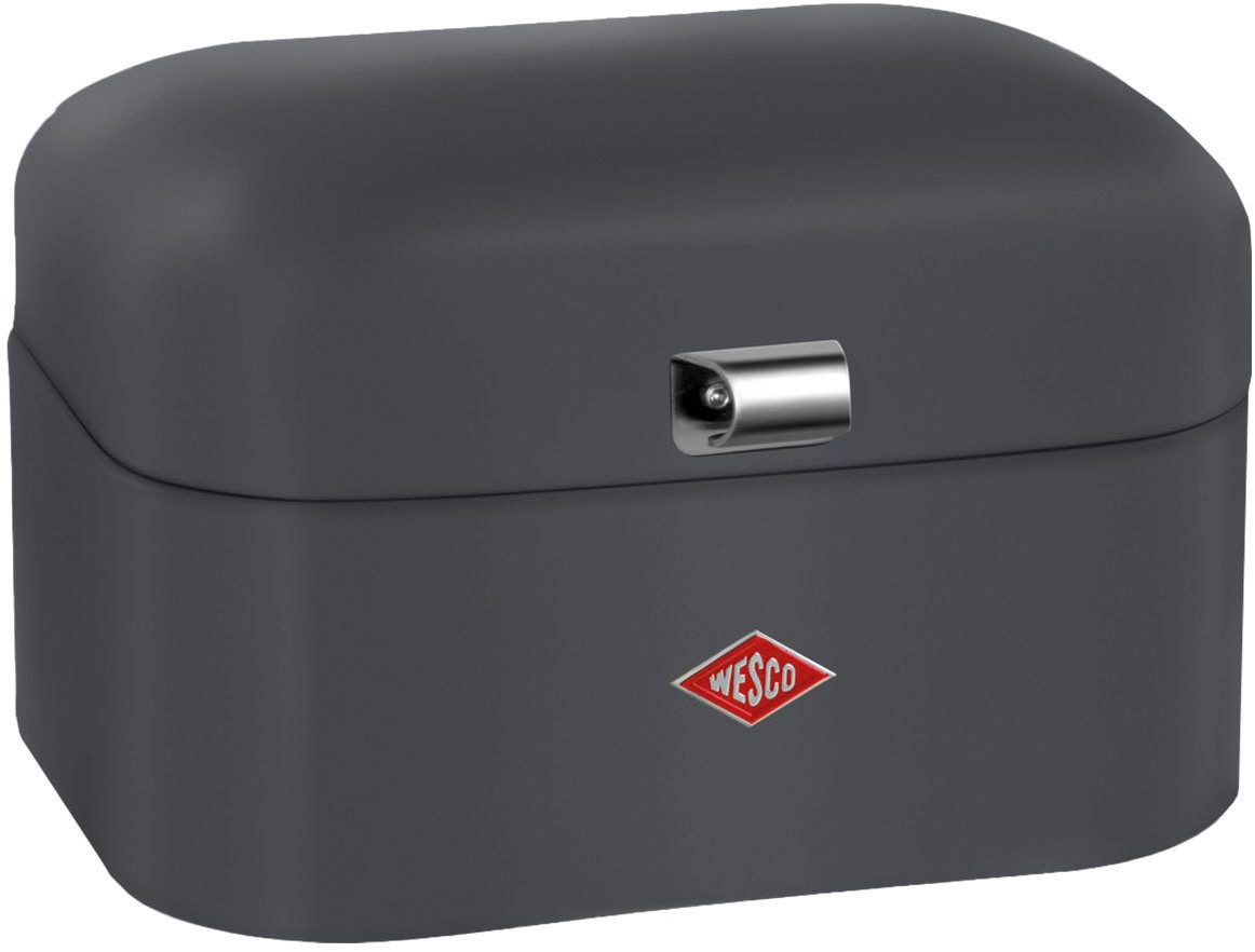 WESCO Brotkasten Single Grandy - Brotdose, Stahlblech, (1-tlg), Lüftungslöcher auf der Rückseite, Metallschaniere