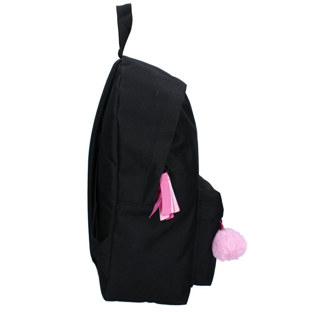 Barbie Kinderrucksack Kinder Rucksack Schwarz Barbie 38 x 26 x 15 cm mit Front-Tasche