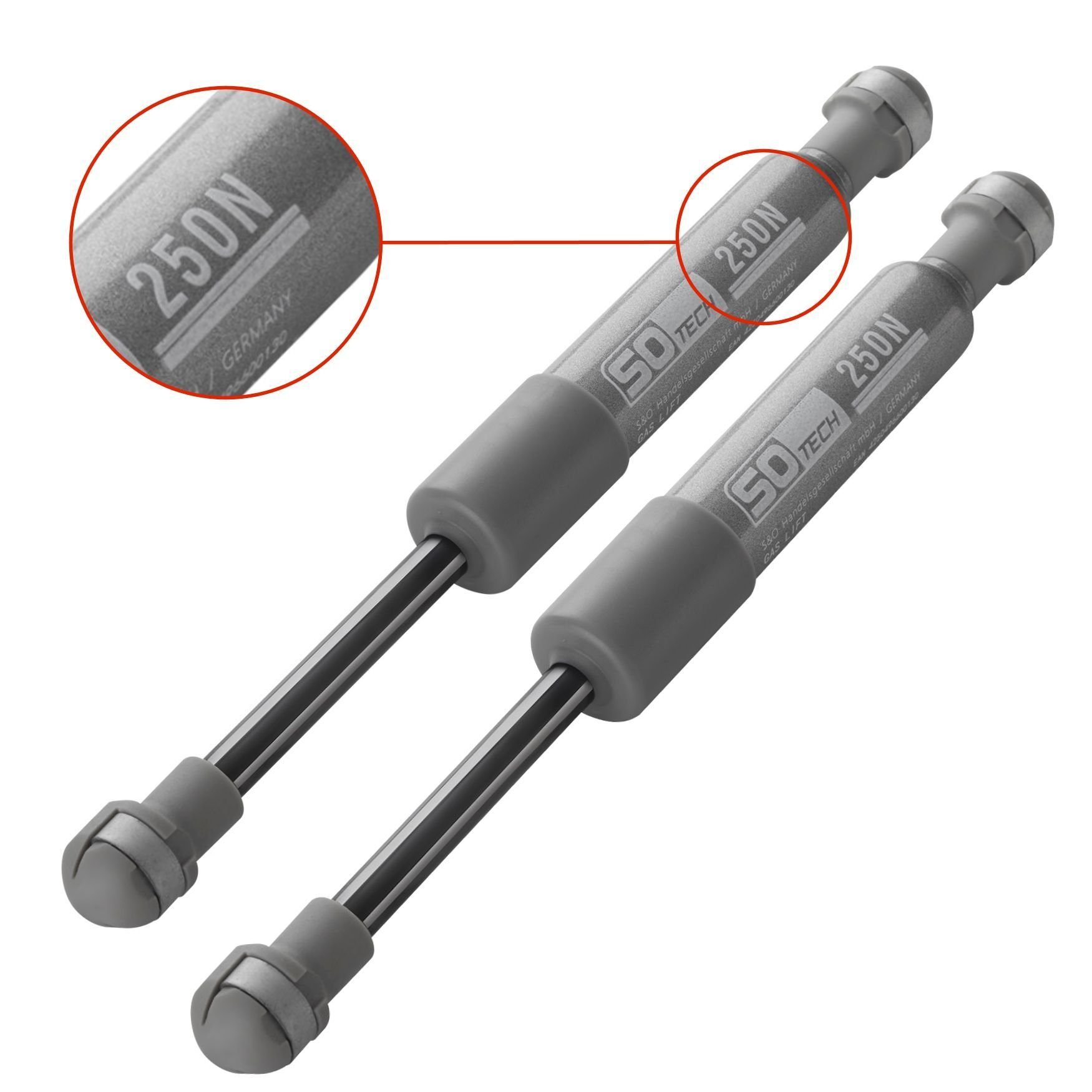 SO-TECH® Möbelbeschlag Original-Ersatzteil für Kesseböhmer Soft-Lift- und HSB (2 St), Kompressionsfeder 250N für KESSEBÖHMER Lift-o-Mat