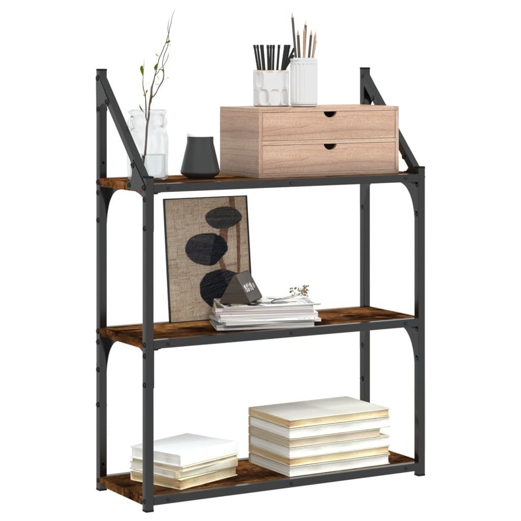 vidaXL Regal Wandregal 3 Fächer Räuchereiche 60x21x78,5 cm Holzwerkstoff, 1 günstig online kaufen