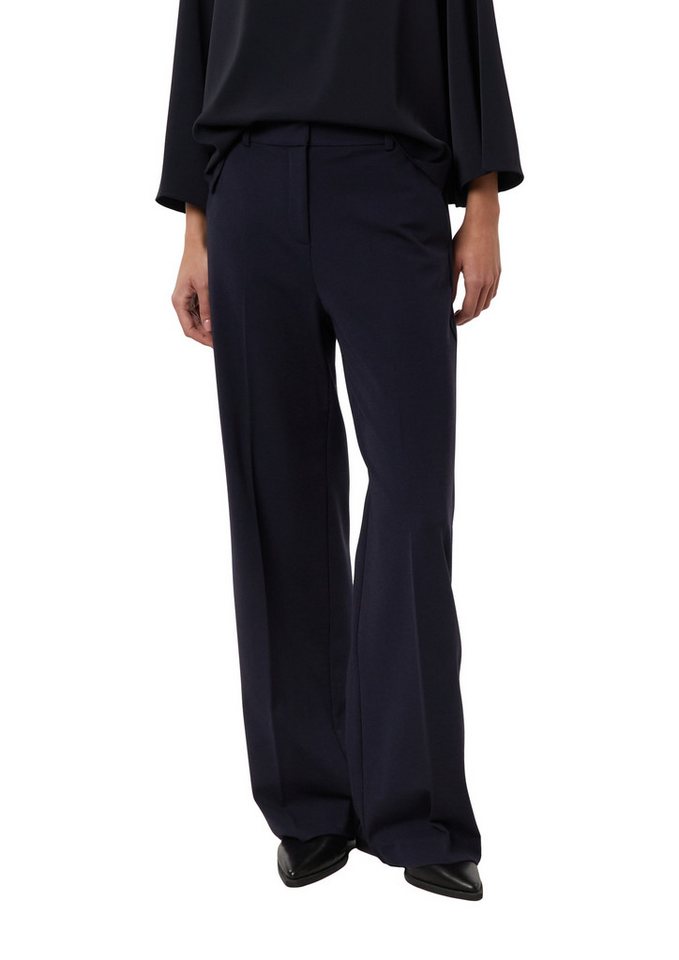 comma Bundfaltenhose mit Viskose und Stretch