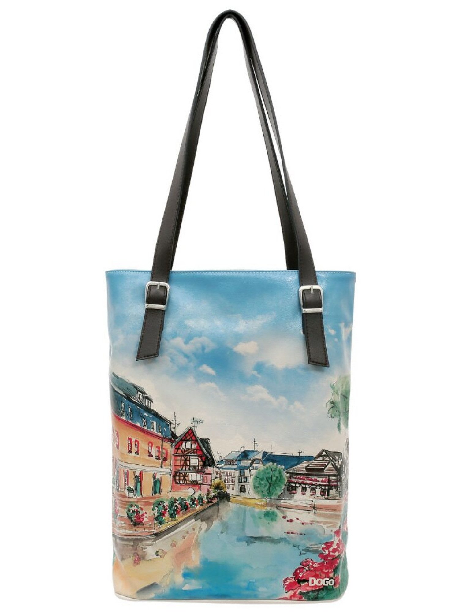 DOGO Umhängetasche Tall Bag Damen Schultertasche Travel Fills The Soul Damen, Handgefertigt