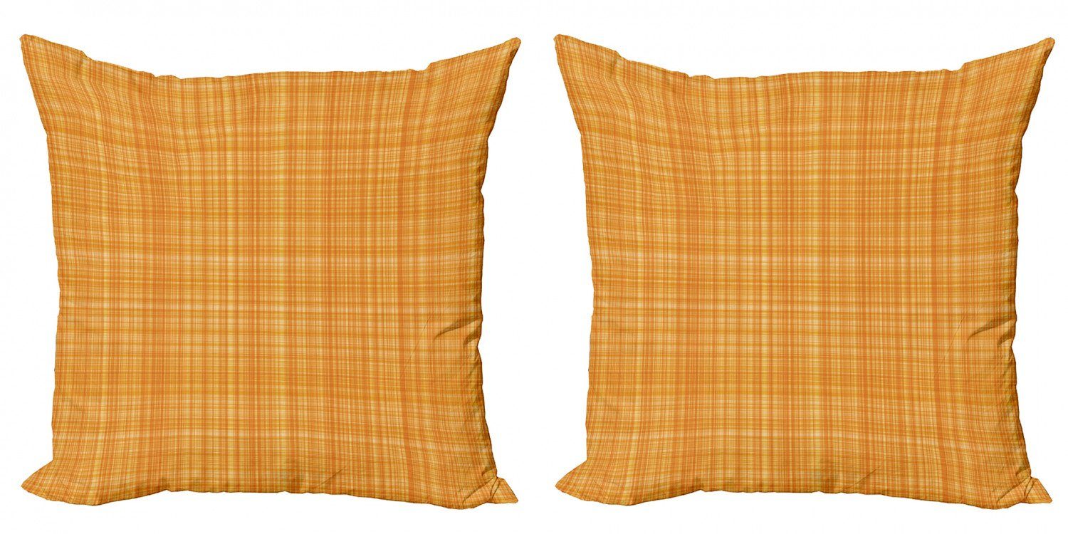 Abstract Digitaldruck, Doppelseitiger Orange Accent Abakuhaus Texture Gestreifte Modern Kissenbezüge (2 Stück),