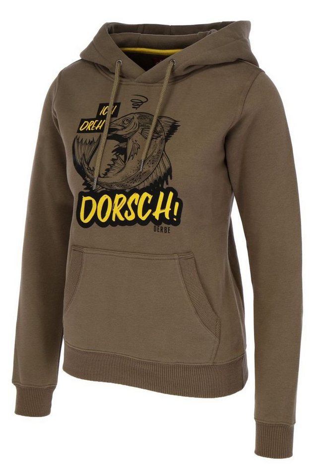 Derbe Kapuzenpullover Dorsch Hood W Organic Cotton, hochwertige  Verarbeitung, DERBE HAMBURG W-05-HD-DORSCH Damen Kapuzenpullover