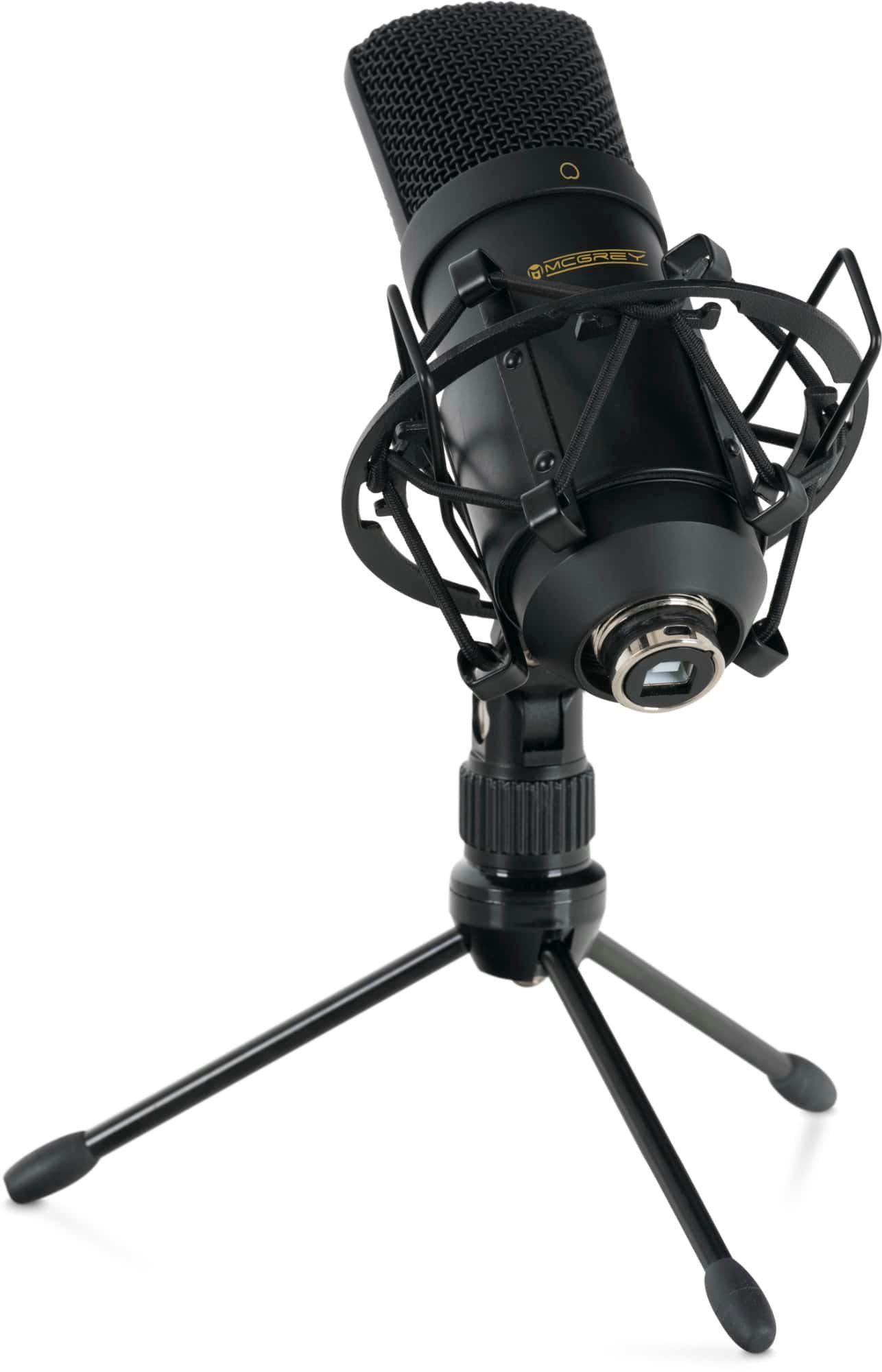 Mikrofon USB-M 1000 BK Kondensatormikrofon - USB Plug & Play Studiomikrofon