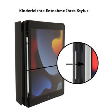 JT Berlin Tablet-Hülle Folio Case 10.2 Zoll, [Apple iPad 10.2 Hülle] - schwarz (transparent)
