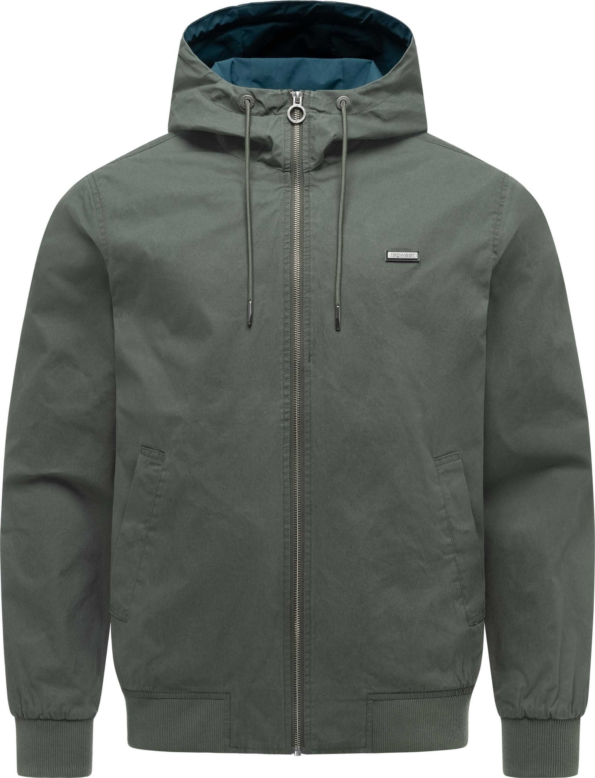 Ragwear Outdoorjacke Stewie Vintage stylische Herren Übergangsjacke mit großer Kapuze