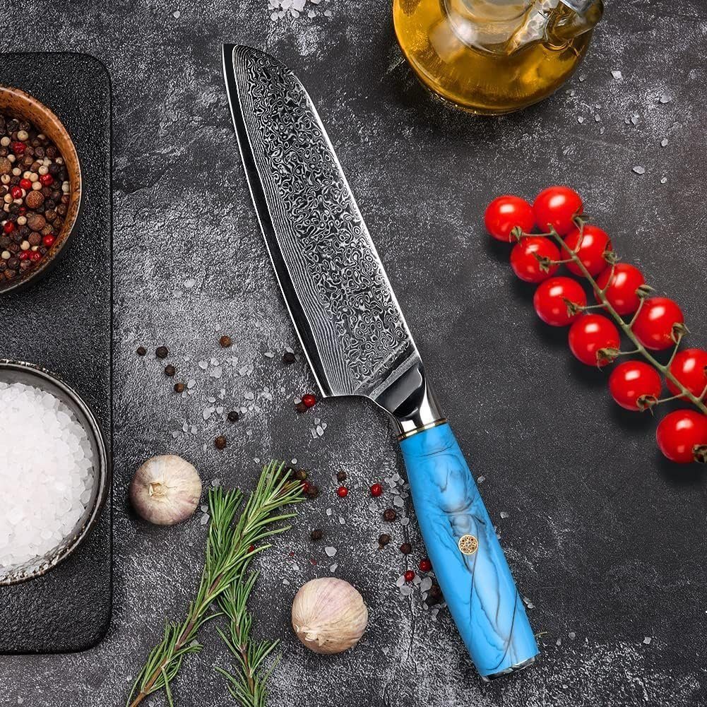 Coisini Messer-Set 2tlg. Küchenmesser Damastmesser Damaststahl (2-tlg) chefmesser Set