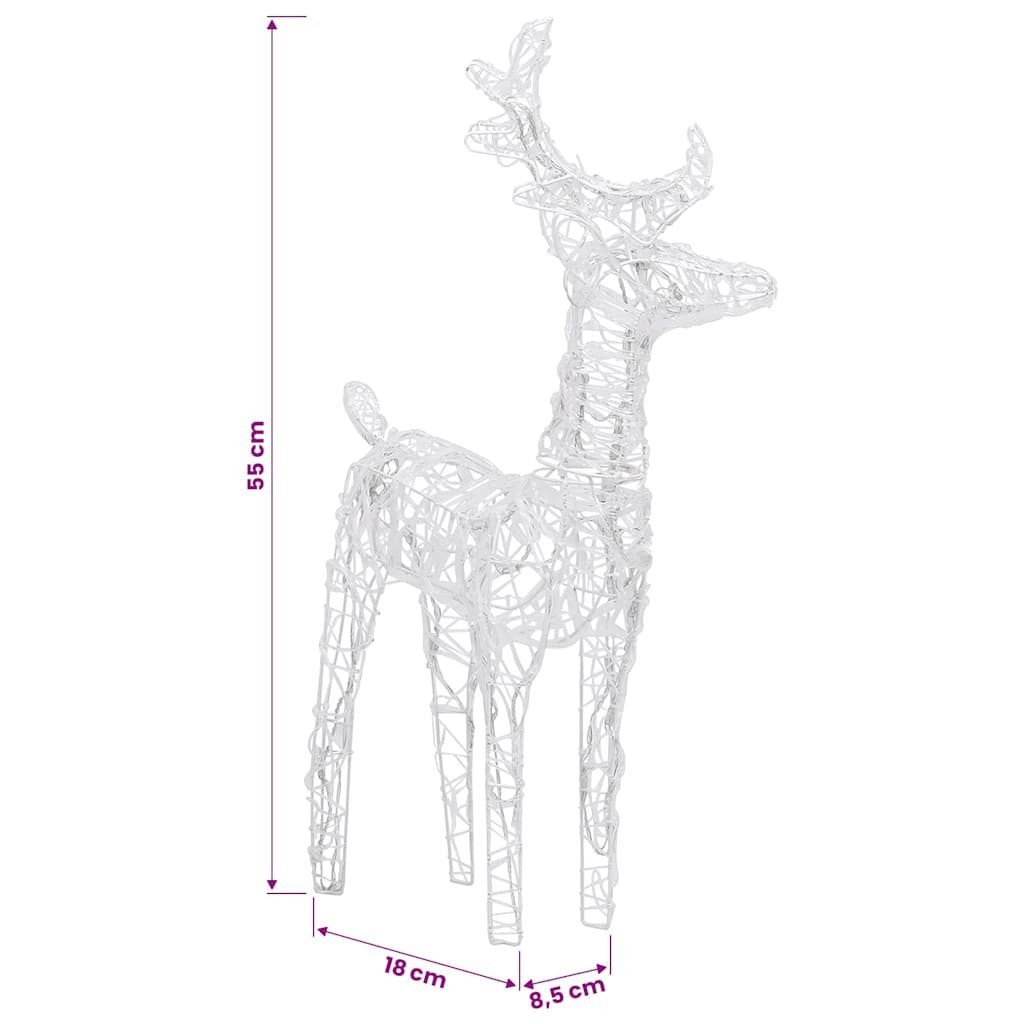 vidaXL Weihnachtsfigur LED-Rentiere 6 Stk. Warmweiß 240 LEDs Acryl (6 St)