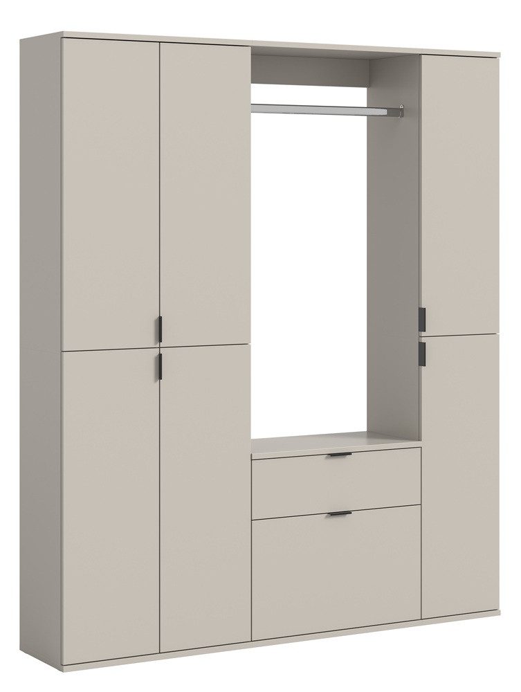 xonox.home Garderoben-Set Garderoben Set Projekt X, Kaschmir, 3-teilig, (3-St), Kompaktgarderobe