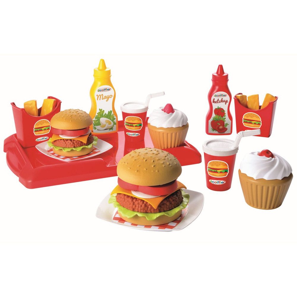 Ecoiffier Spielküche Hamburger - Spielset - 32 Teile Kunststoff günstig online kaufen