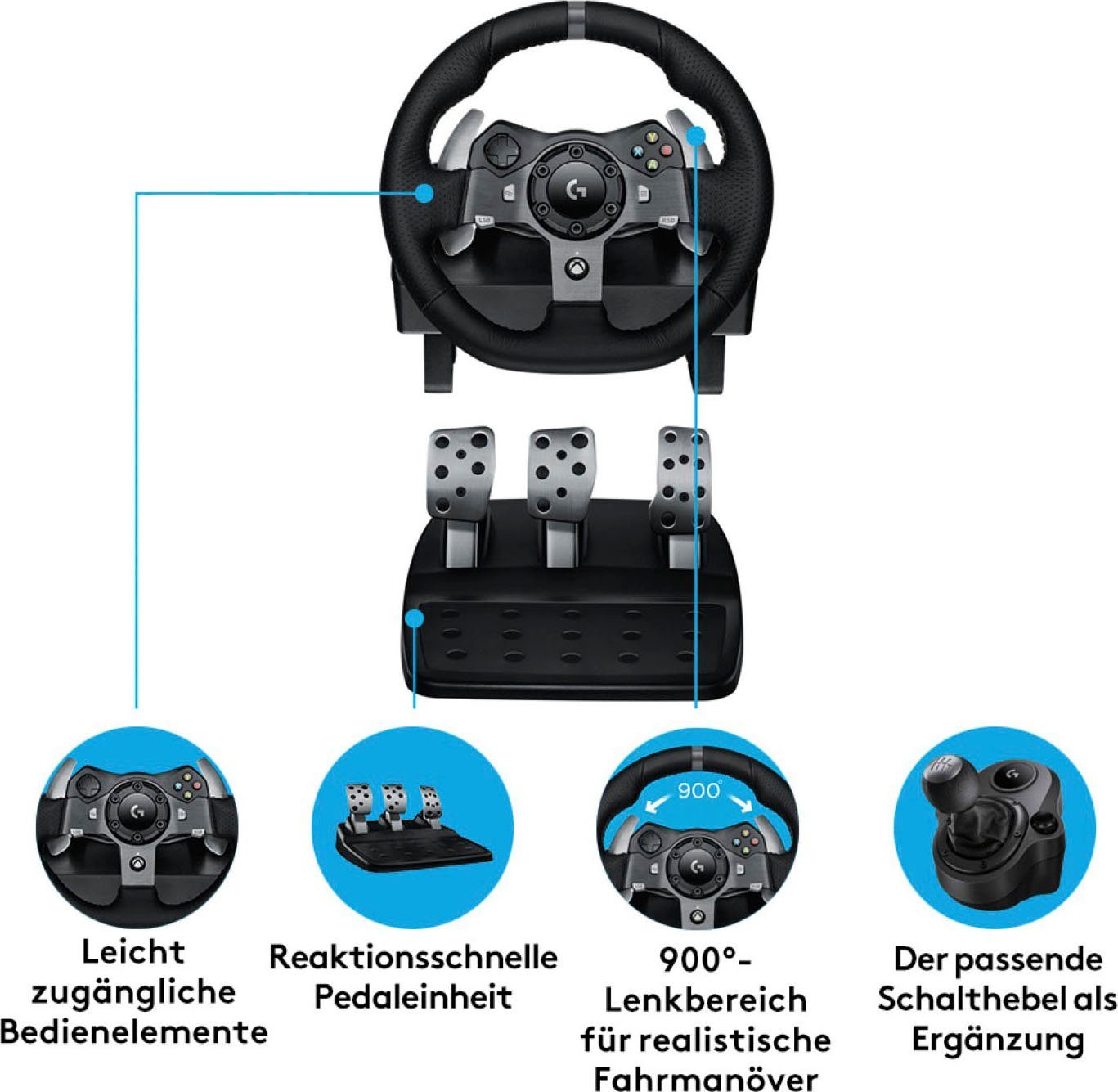 6. Bild von Logitech G G920 Driving Force Racing Wheel USB - EMEA Gaming-Lenkrad