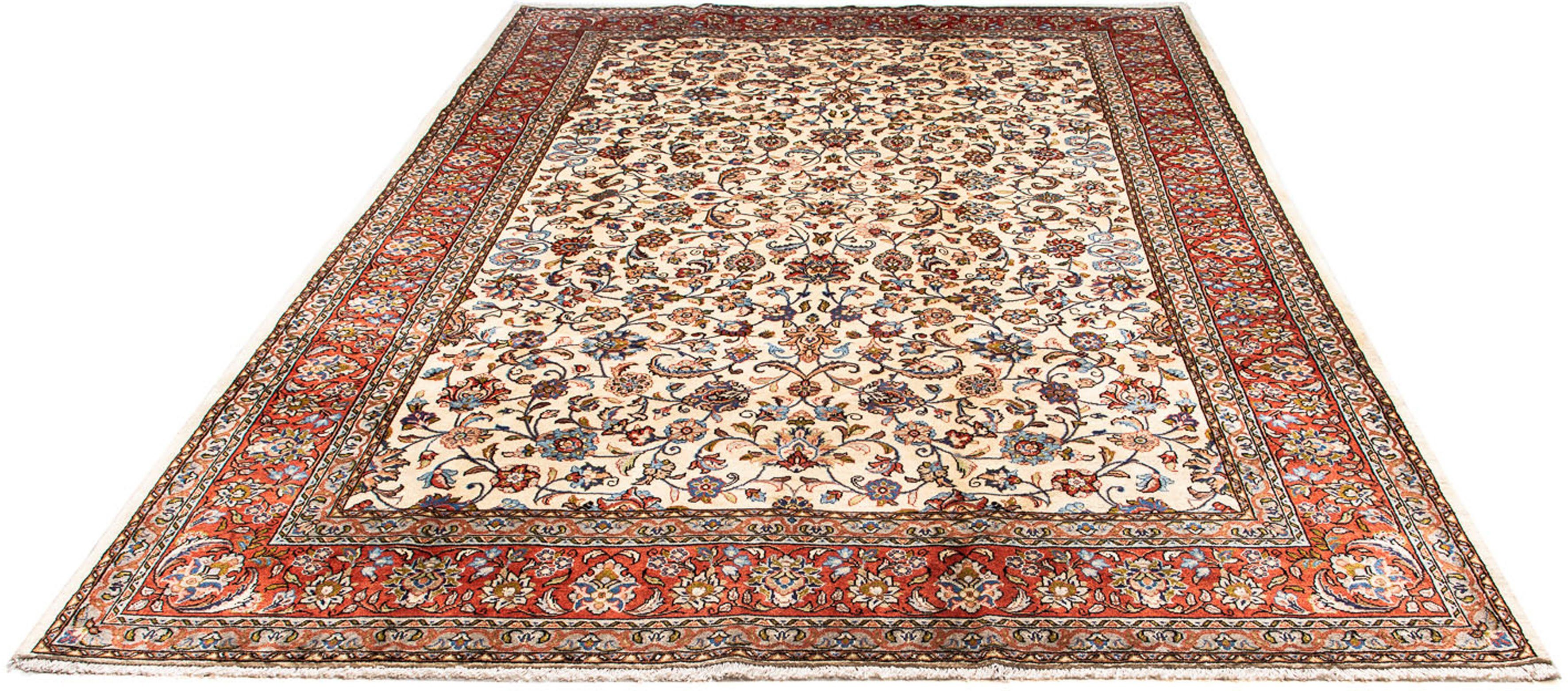 Orientteppich Perser - Classic - 298 x 207 cm - beige, morgenland, rechteckig, Höhe: 10 mm, Wohnzimmer, Handgeknüpft, Einzelstück mit Zertifikat | Kurzflor-Teppiche