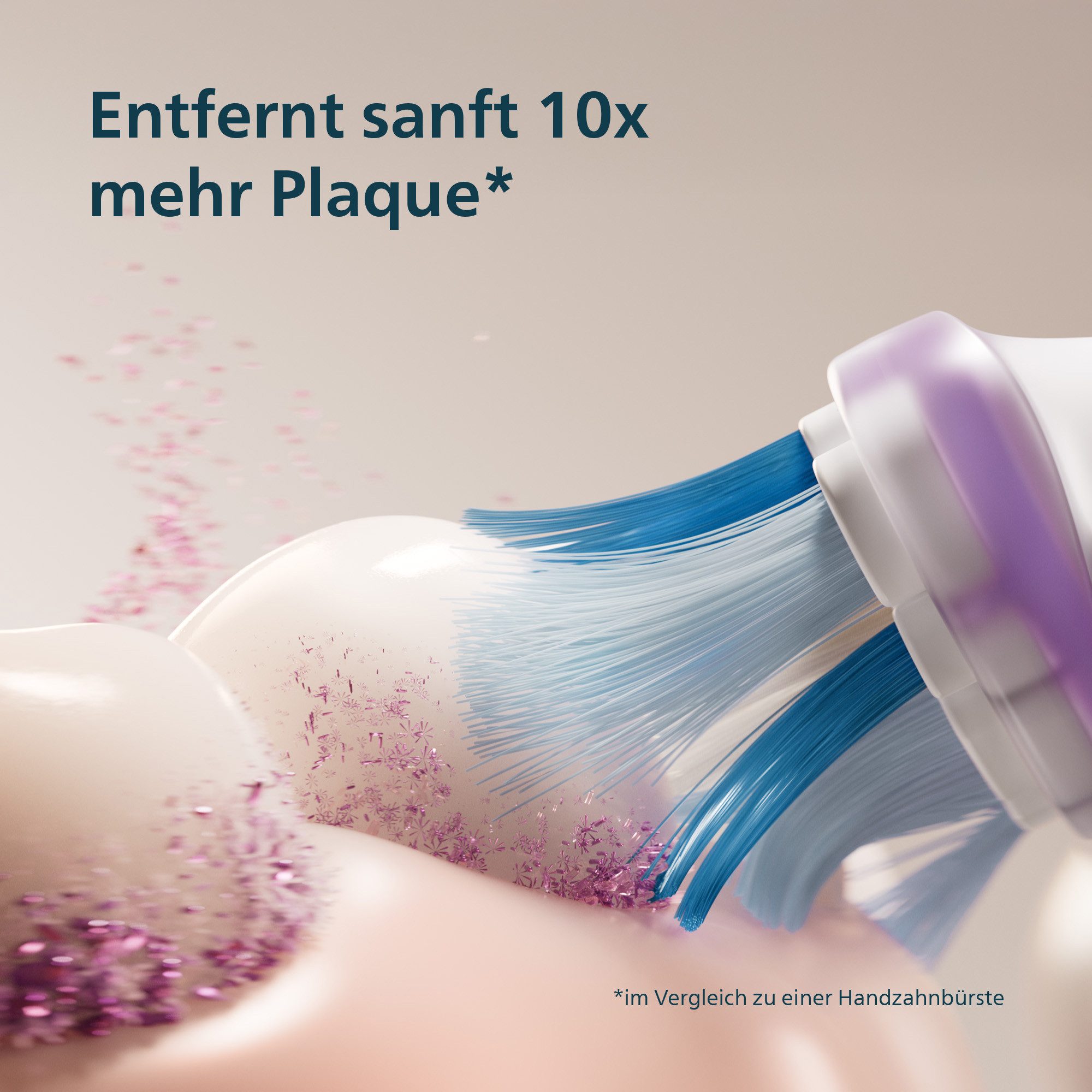 Philips Sonicare Elektrische Zahnbürste Series 7100 HX7421/01, Aufsteckbürsten: 1 St., mit visueller Andruckkontrolle, 7 Putzeinstellungen, inkl. Reiseetui