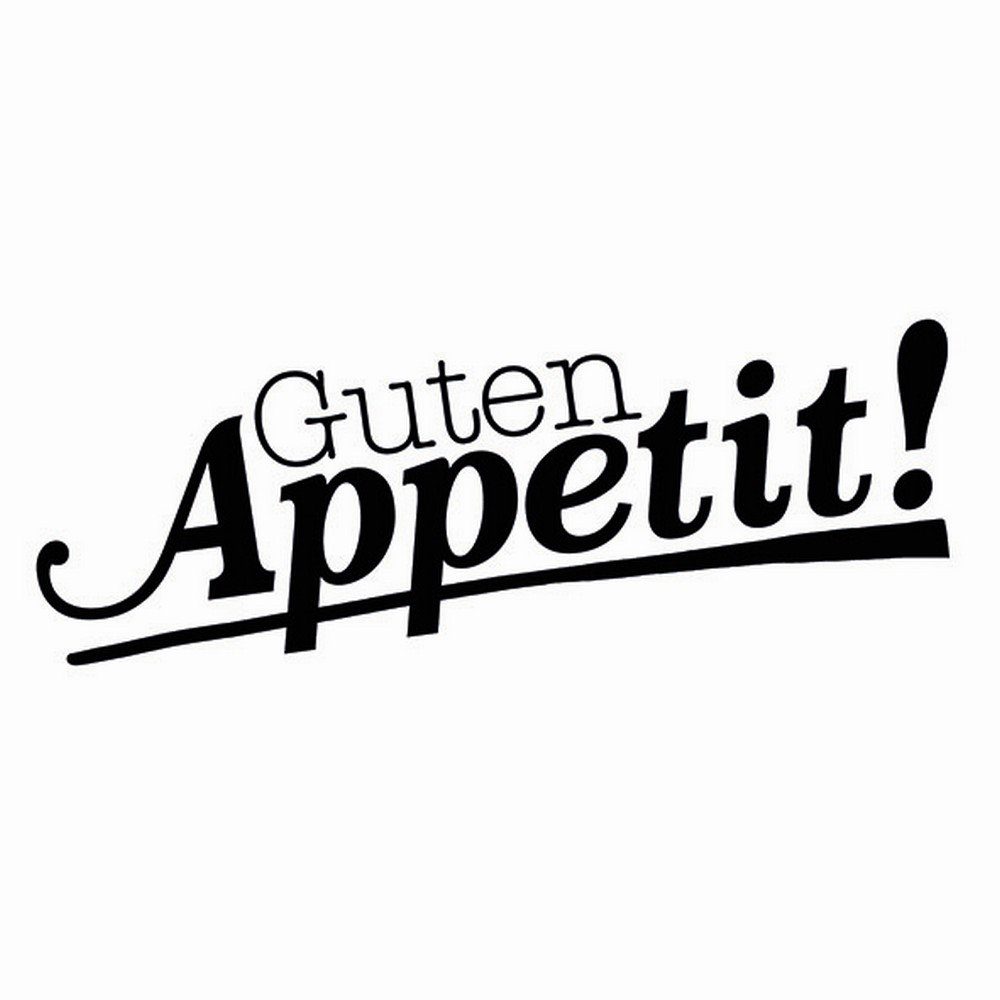 Ambiente Luxury Paper Products Papierserviette 20 Servietten Guten Appetit white 33x33cm, (20 St)