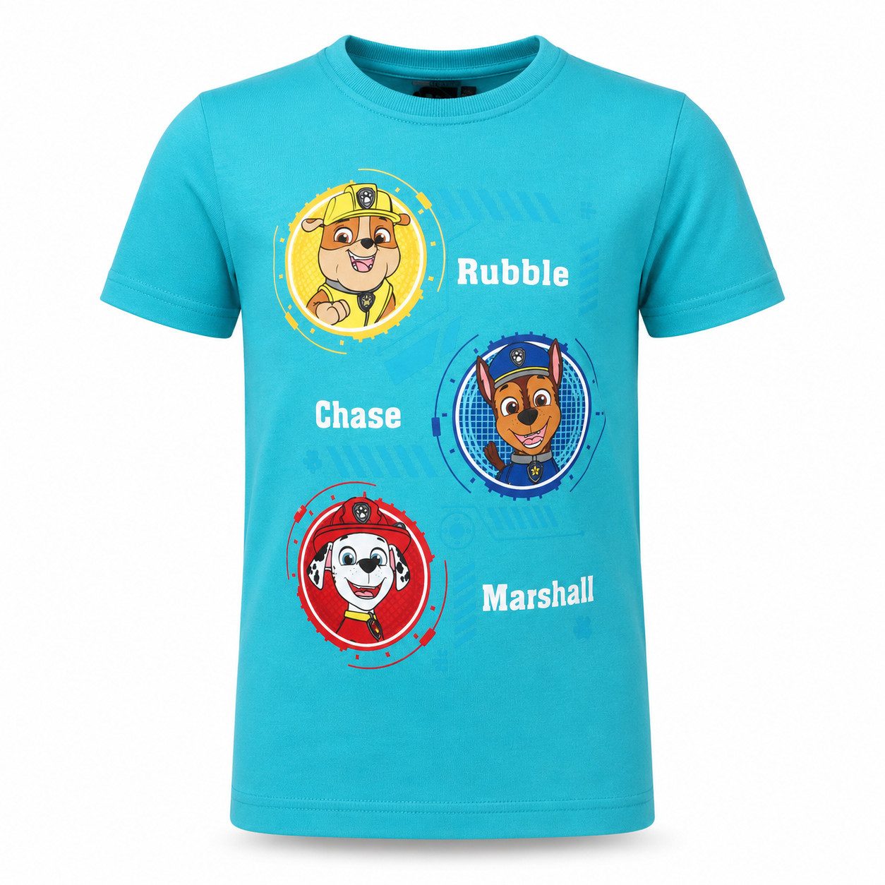 PAW PATROL Print-Shirt Paw Patrol Chase Rubble Kinder Jungen kurzarm T-Shirt Shirt Gr 98 -128 100% Baumwolle