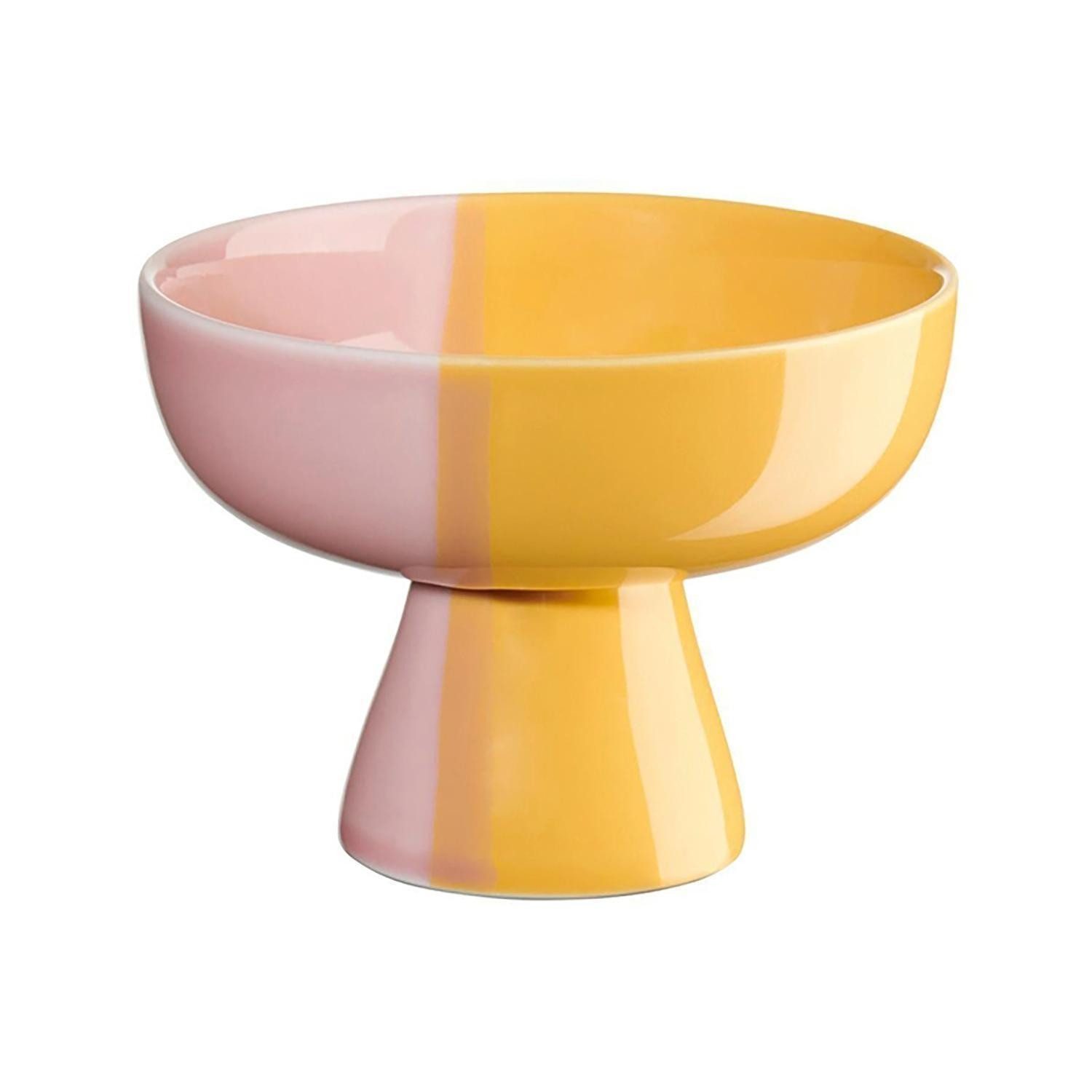 ASA SELECTION Dessertschale Schale JOY, Ø 11 cm, Orange, Rosa, Porzellan, (1-tlg), spülmaschinengeeignet