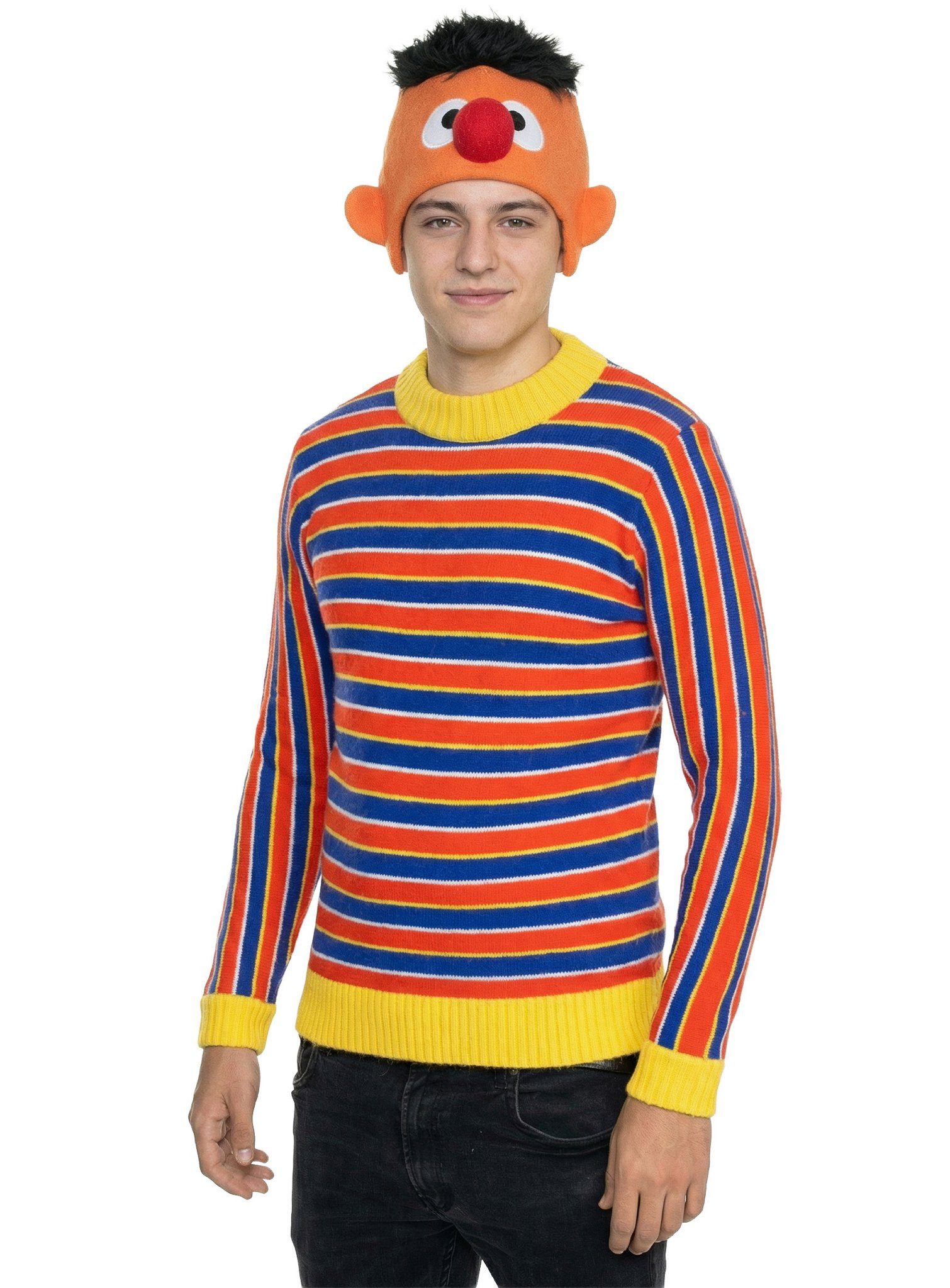 Maskworld Kostüm Sesamstraße – Ernie Pullover - Fasching Karneval, Offiziel günstig online kaufen