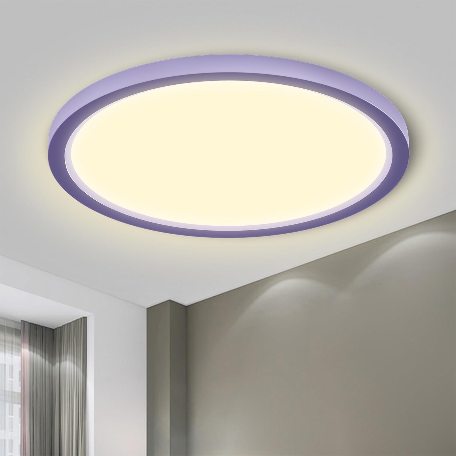 LQWELL LED Deckenleuchte Rund Flach LED günstig online kaufen