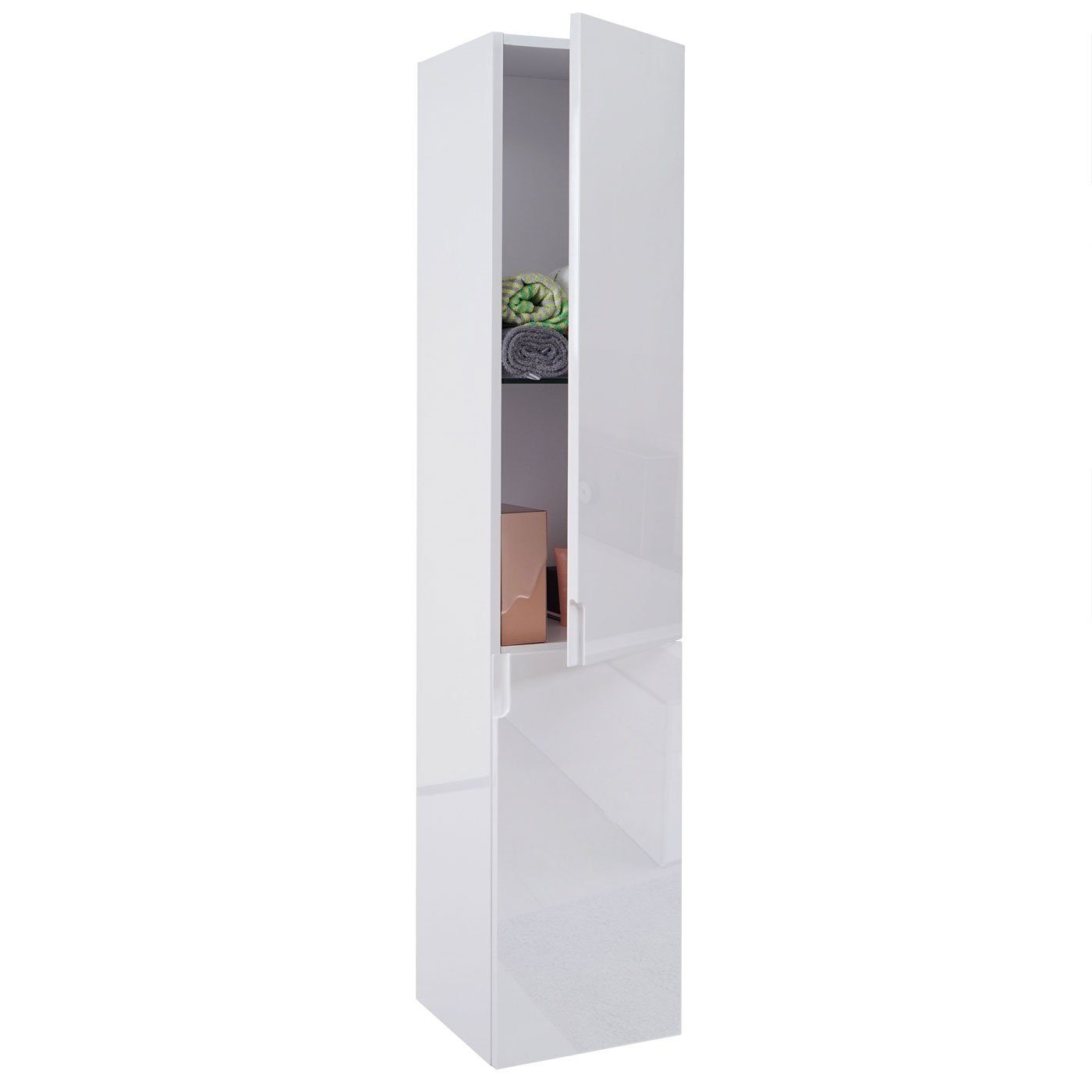 MCW Hängeschrank MCW-B19-H Hochglanz-Optik, Hochglanz-Optik