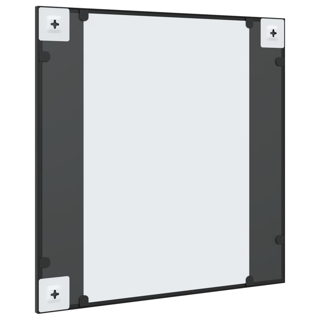 Quadratisch Spiegel vidaXL (1-St) Wandspiegel cm Eisen Schwarz 60x60
