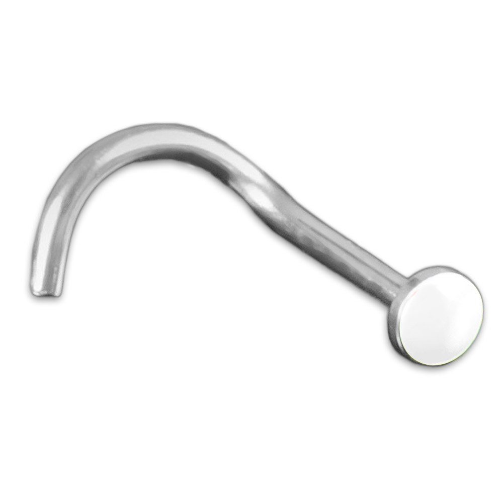viva-adorno Nasenpiercing gebogen 0,8mm Nasenstecker Kopf günstig online kaufen
