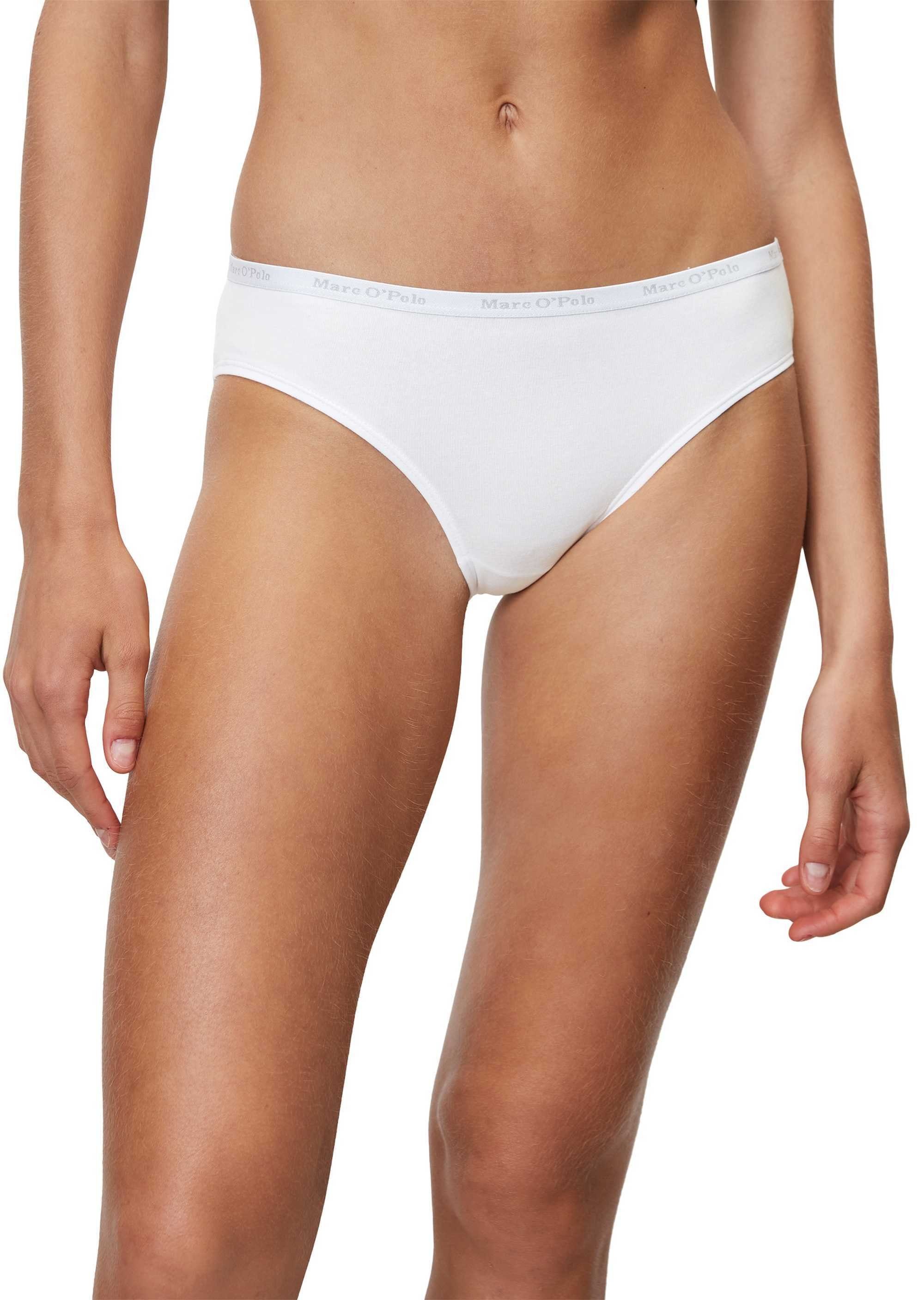 Marc O'Polo Cotton Pack Slip, Slips, Briefs, Damen Weiß Slip 3er 