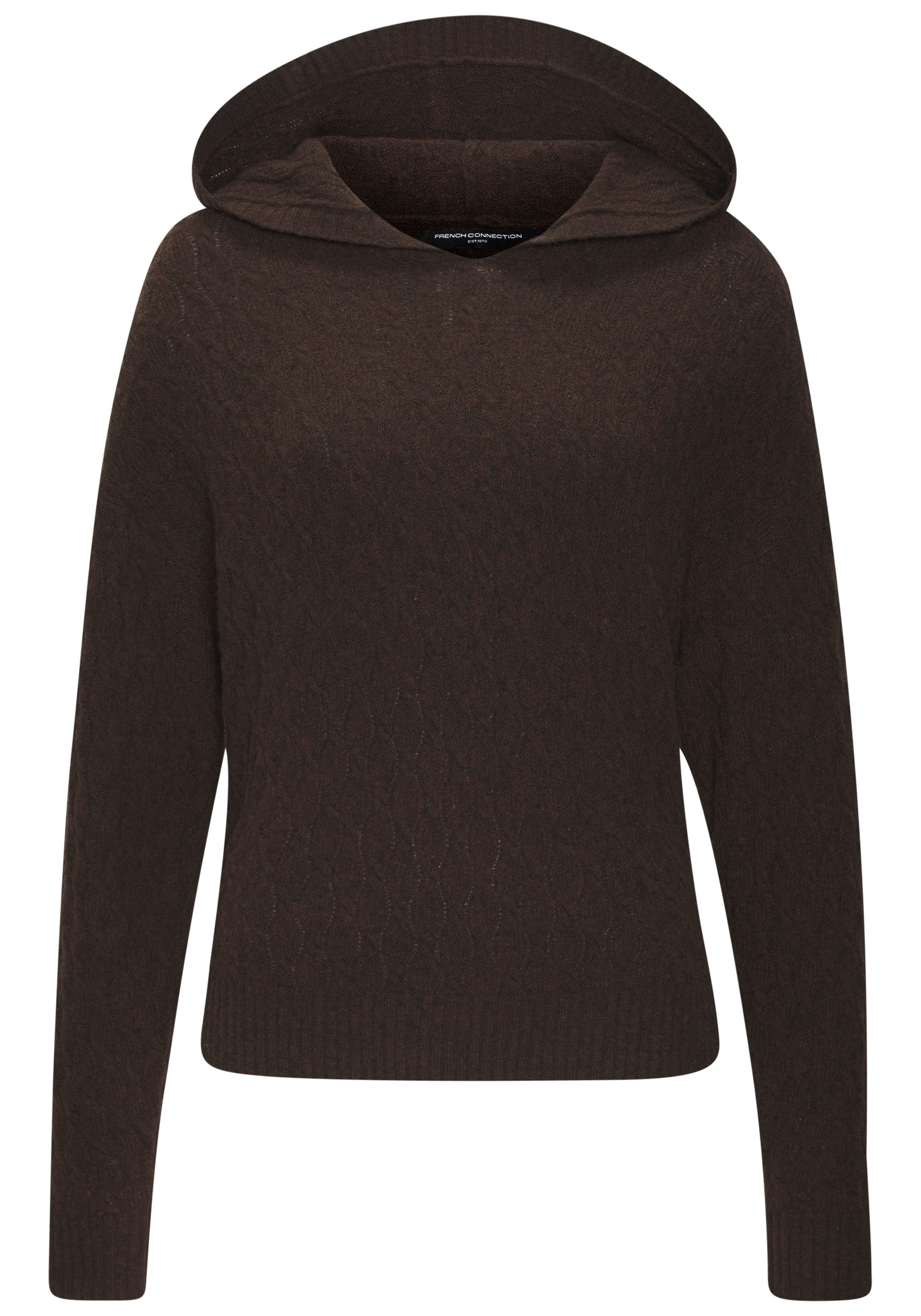 French Connection Kapuzenpullover mit Zopfmuster und Rippbündchen, Loungewear. € 64,99