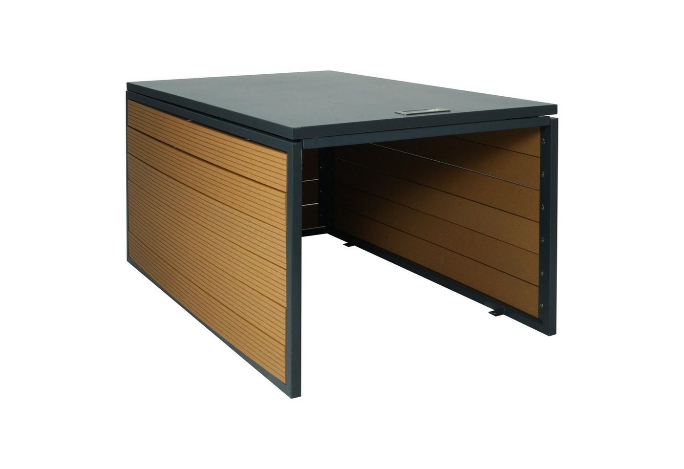 MCW Mähroboter-Garage MCW-L45-D-XL2, BxTxH: 70x90x43 cm, Deckel öffnet mit Gasdruckfeder braun MCW Mähroboter-Garage MCW-L45-D-XL2, BxTxH: 70x90x43 cm, Deckel öffnet mit Gasdruckfeder braun