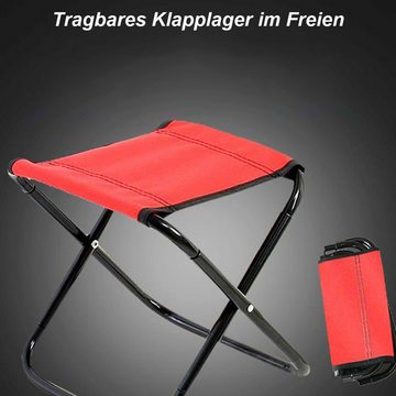 Fivejoy Klappstuhl Campinghocker Mini Klapphocker (Camping Angel Sitz, 1 St), Falthocker klappbar, für Camping, Angeln