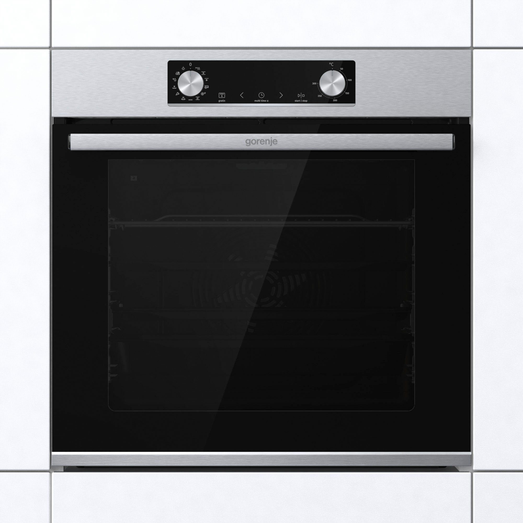 GORENJE Pyrolyse Backofen BPS6737E14X, BPS6737E14BG, mit 1-fach-Teleskopauszug, Pyrolyse-Selbstreinigung