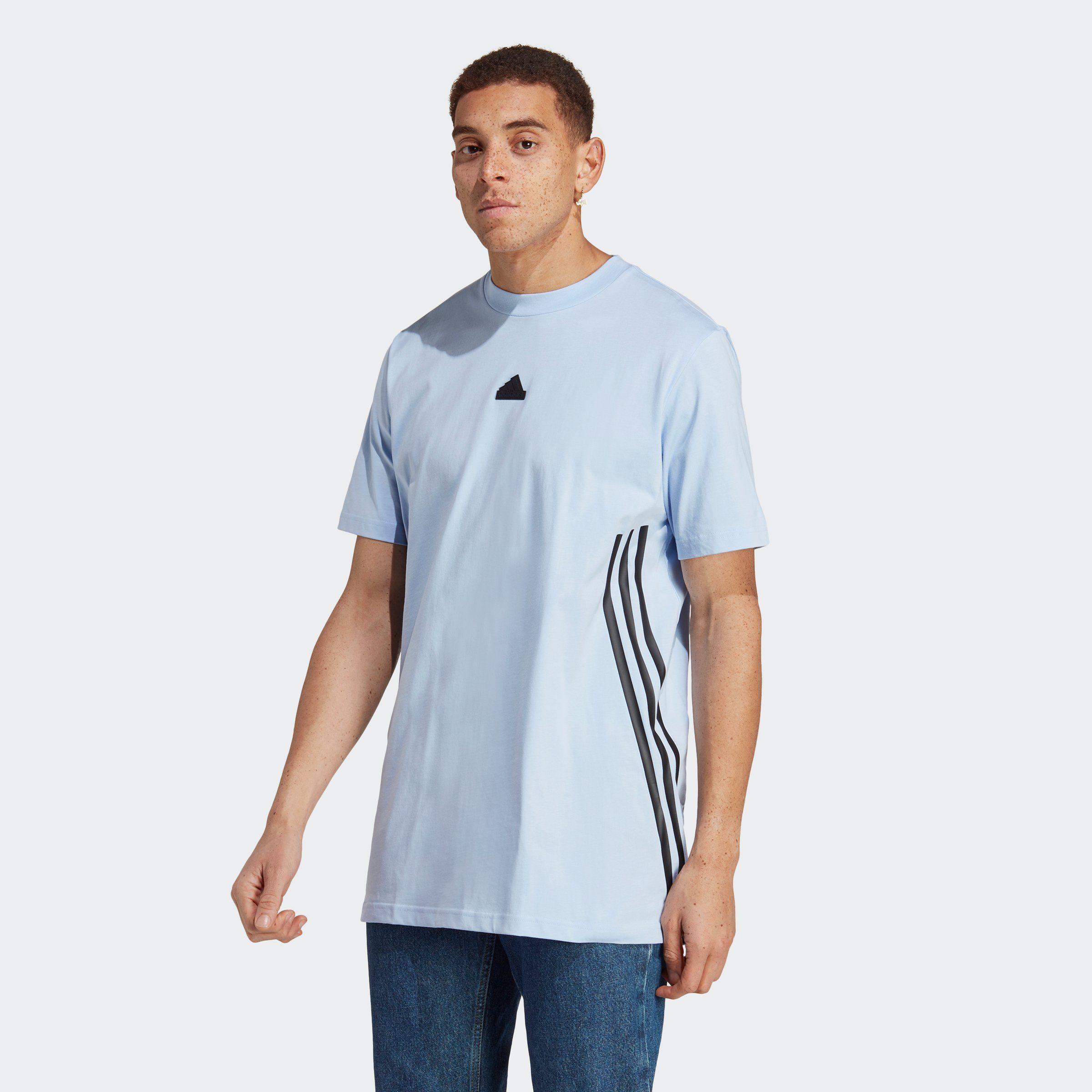 ICONS Dawn adidas 3-STREIFEN Sportswear T-Shirt Blue FUTURE